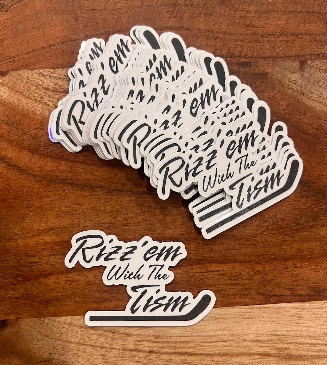Hockey Autism Awareness Sticker, Rizz 'em With the Tism - Etsy