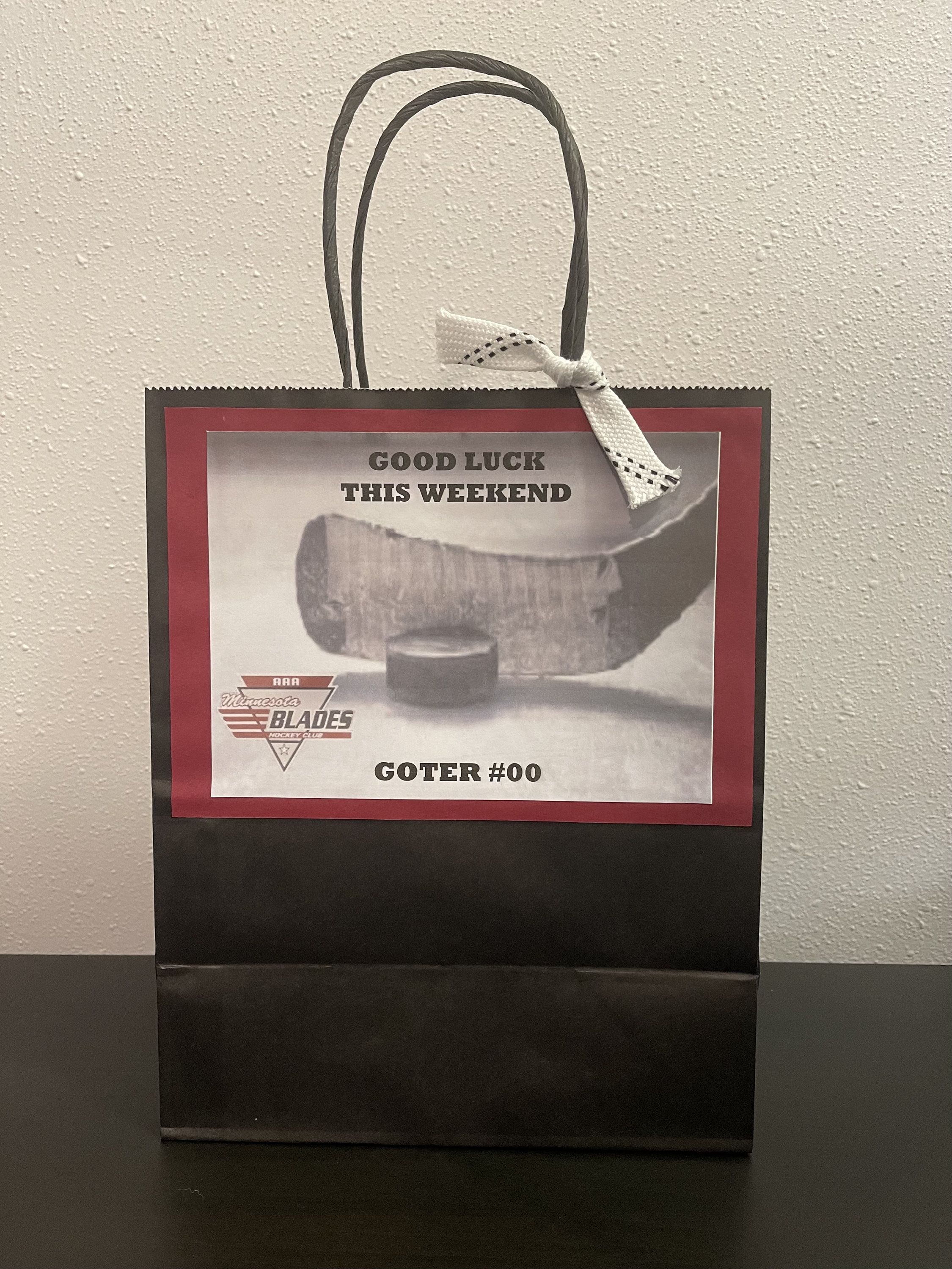 Hockey Stick Puck Logo Goodie Bag Hockey Gift Bag Hockey Etsy
