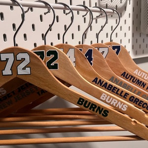 Hockey Jersey Hanger | Personalized Jersey Hanger | Customized Jersey Hanger | Home | Sports Hangers