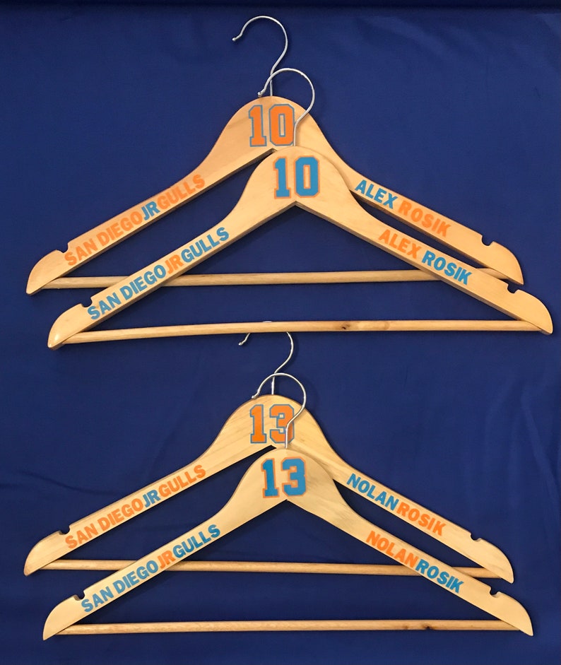 Jersey Hanger Personalized Jersey Hanger Customized Jersey Etsy
