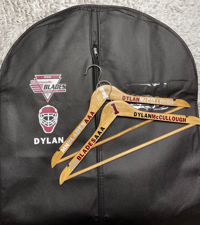 Garment Bag Personalized Garment Bag Personalized Hockey Etsy