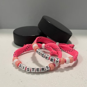 Hockey Friendship Bracelets, Hockey Teammate Bracelet Set, Personalized Hockey Friendship Bracelets