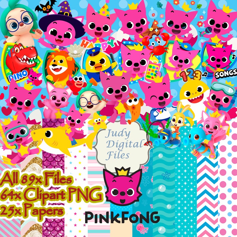 Pinkfong Clipart Pinkfong PNG Pinkfong Paper Download | Etsy