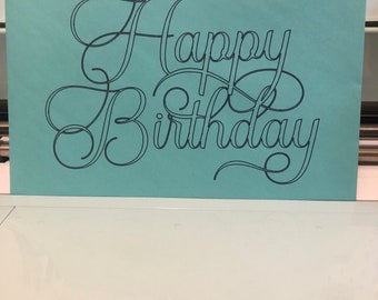 Birthday cards with cricut