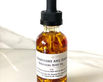Champagne & Roses Botanical Body Massage Oil