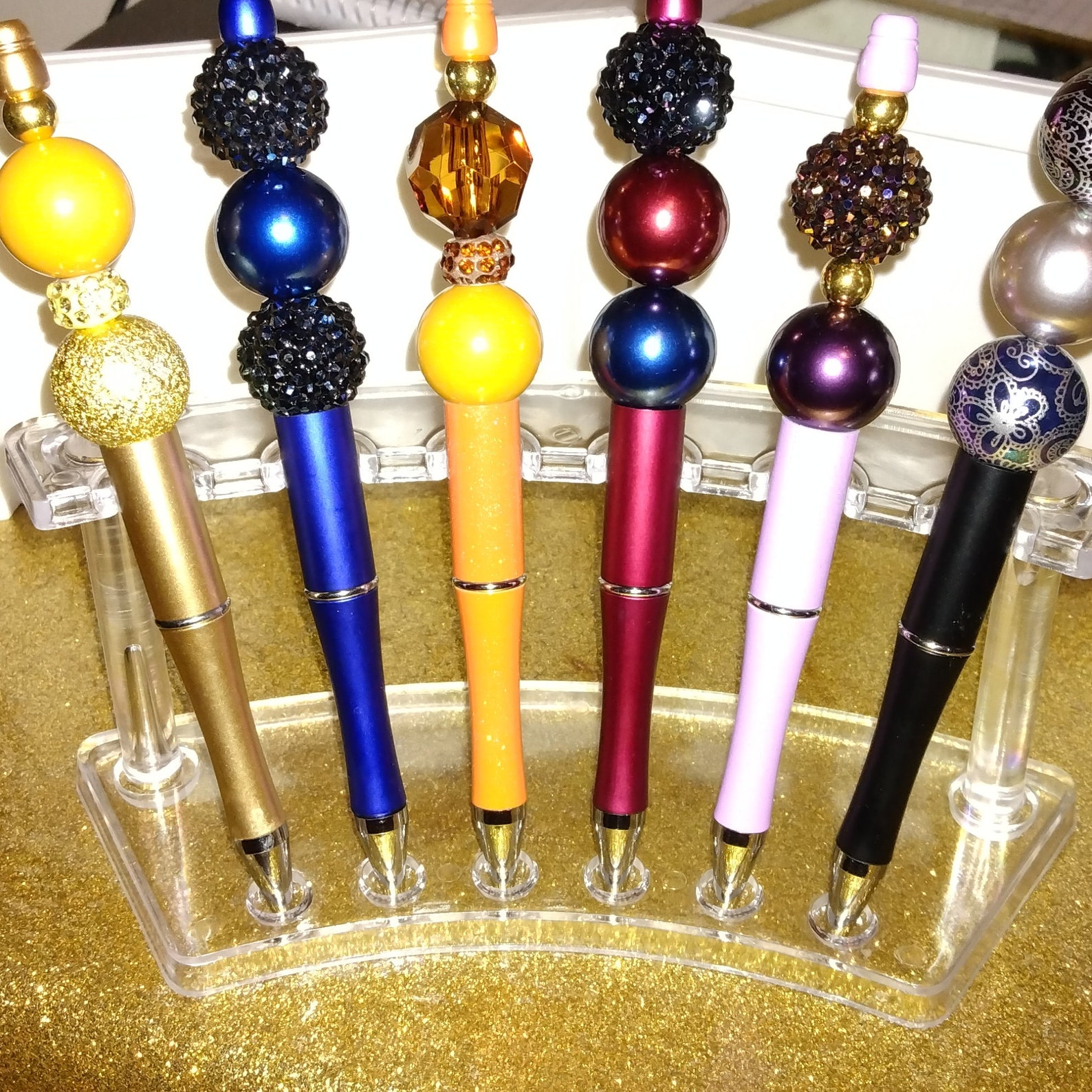 Beaded pens with refill Etsy