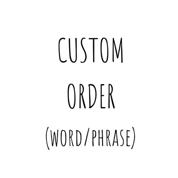 Custom Order Etsy