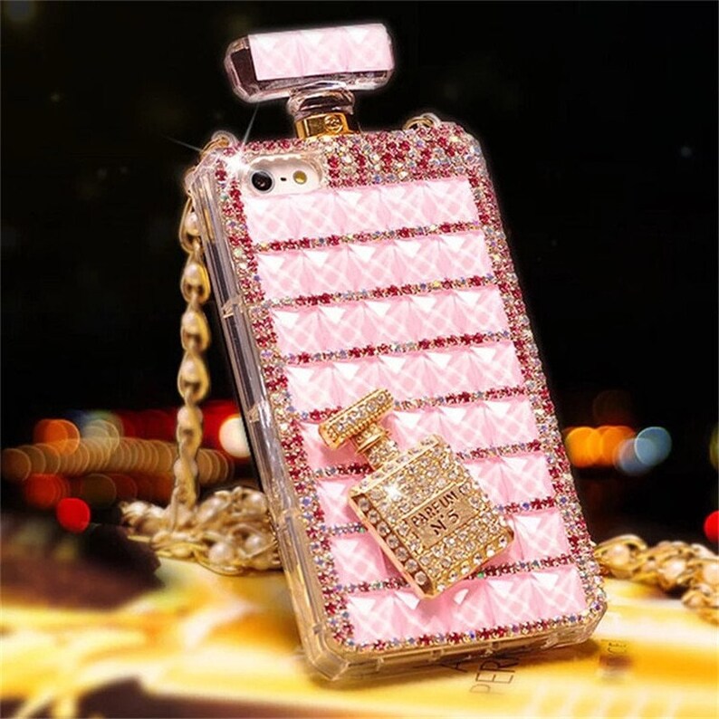 Iphone Case Bling Diamond Perfume Bottle Diy Rhinestone Phone Etsy Iphone Case Bling Diamond Perfume Bottle Diy Rhinestone Phone Etsy