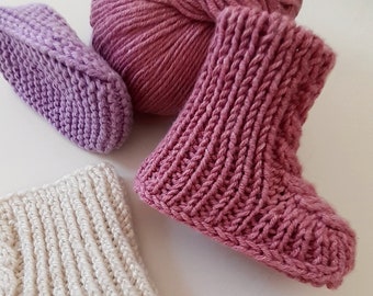 PDF Pattern - PDF Pattern - Baby Booties - Baby Booties - Sizes from 1 month to 4 years