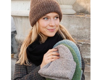 100% Merino - Unisex Hand Knitted Beanie