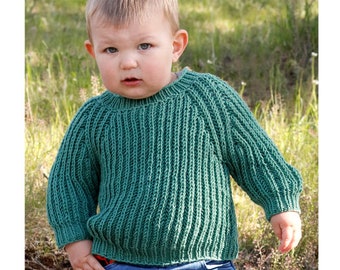 100 % Merino – Unisex-Kinderpullover – Grober Pullover für Kinder