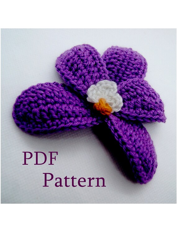 PDF Pattern Patrón De Ganchillo Flor Orquídea - Etsy PDF Pattern Patrón De Ganchillo Flor Orquídea - Etsy