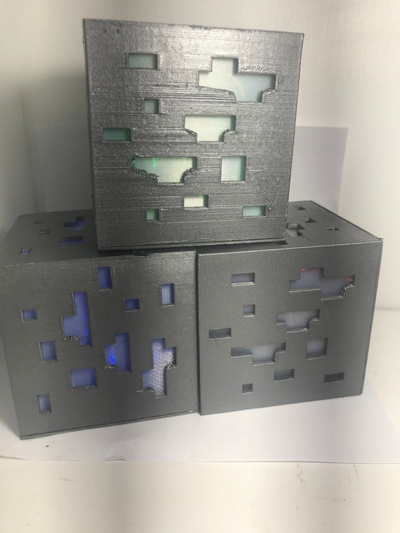 Minecraft Logo Light - Minecraft Lamp, Gaming Room Decor, and Bedroom Night  Light - Minecraft Desk Accessories and Gifts for Fans - 2 Light Modes