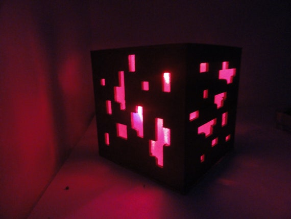 Minecraft Logo Light - Minecraft Lamp, Gaming Room Decor, and Bedroom Night  Light - Minecraft Desk Accessories and Gifts for Fans - 2 Light Modes