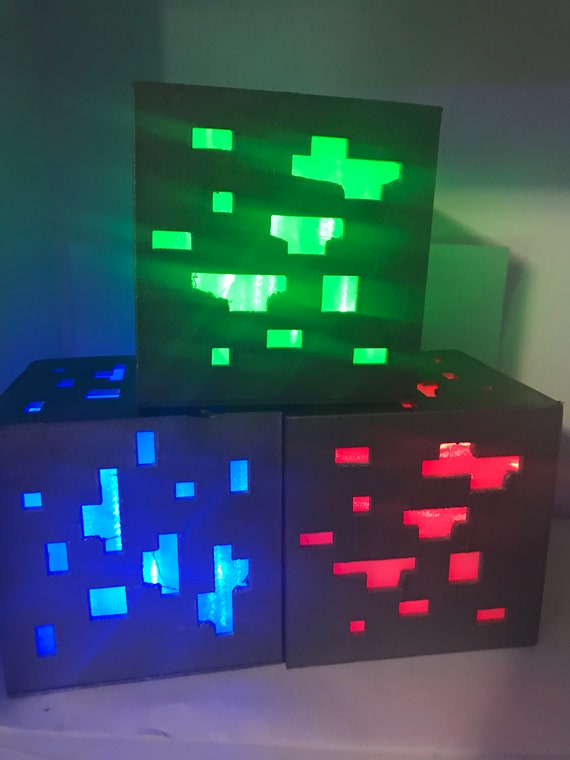 Lampe diamant Minecraft Grande veilleuse Cadeau parfait -  France