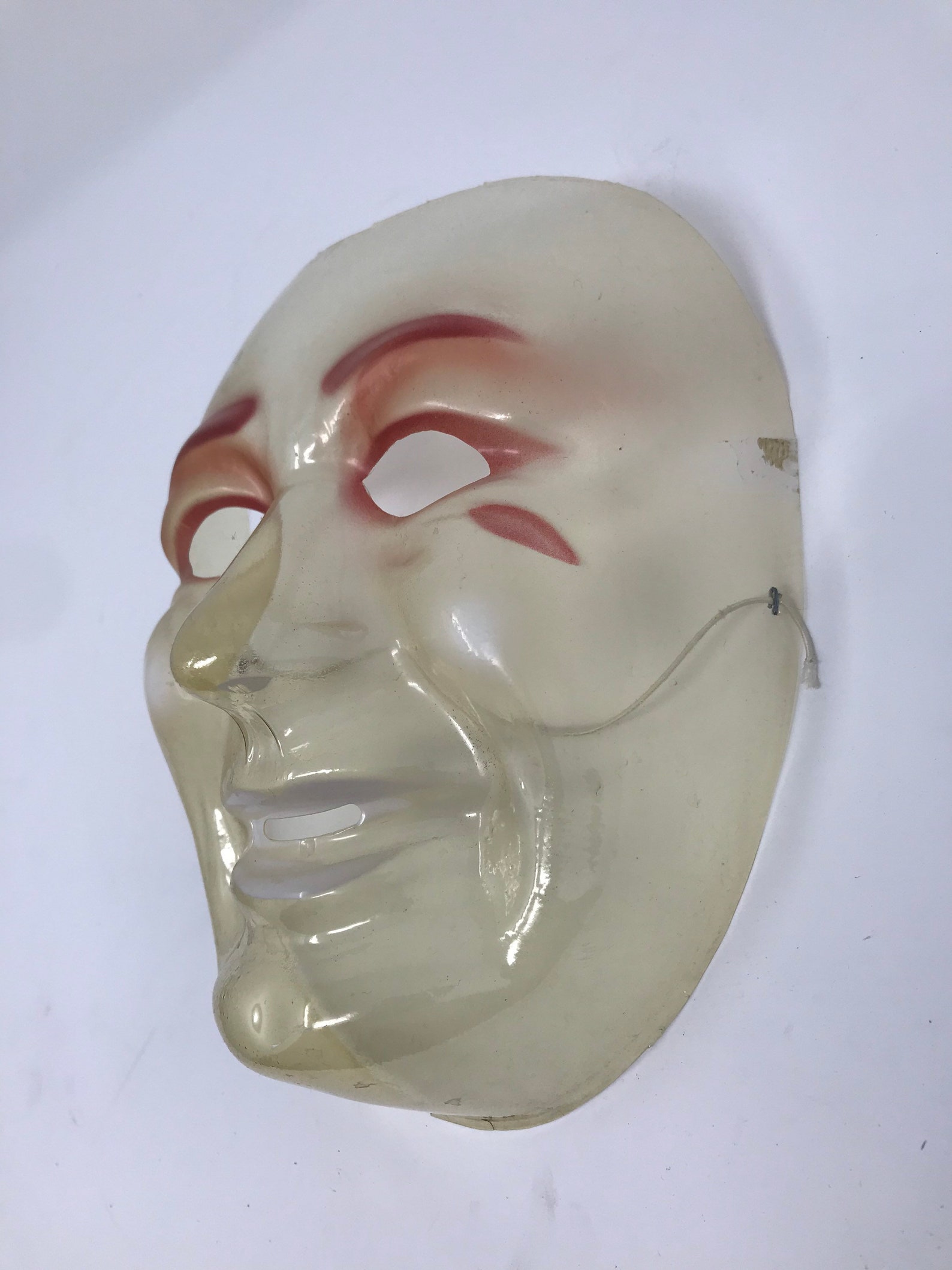 Vintage Clear Plastic Halloween Mask Etsy