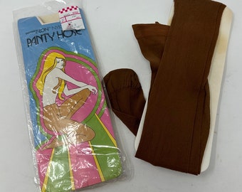 Vintage 1970s Mod Z-Lon Nylon Pantyhose - No Run