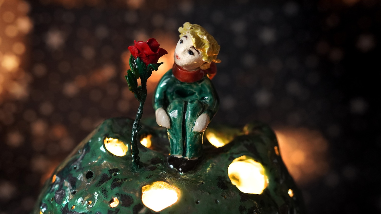 Papierlampe Der Kleine Prinz – Pendelleuchte Fürs Kinderzimmer Mit Lampenschirm, 40 Cm Durchmesser