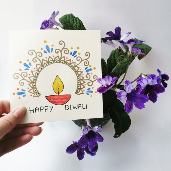 Diwali greeting card handmade outlet