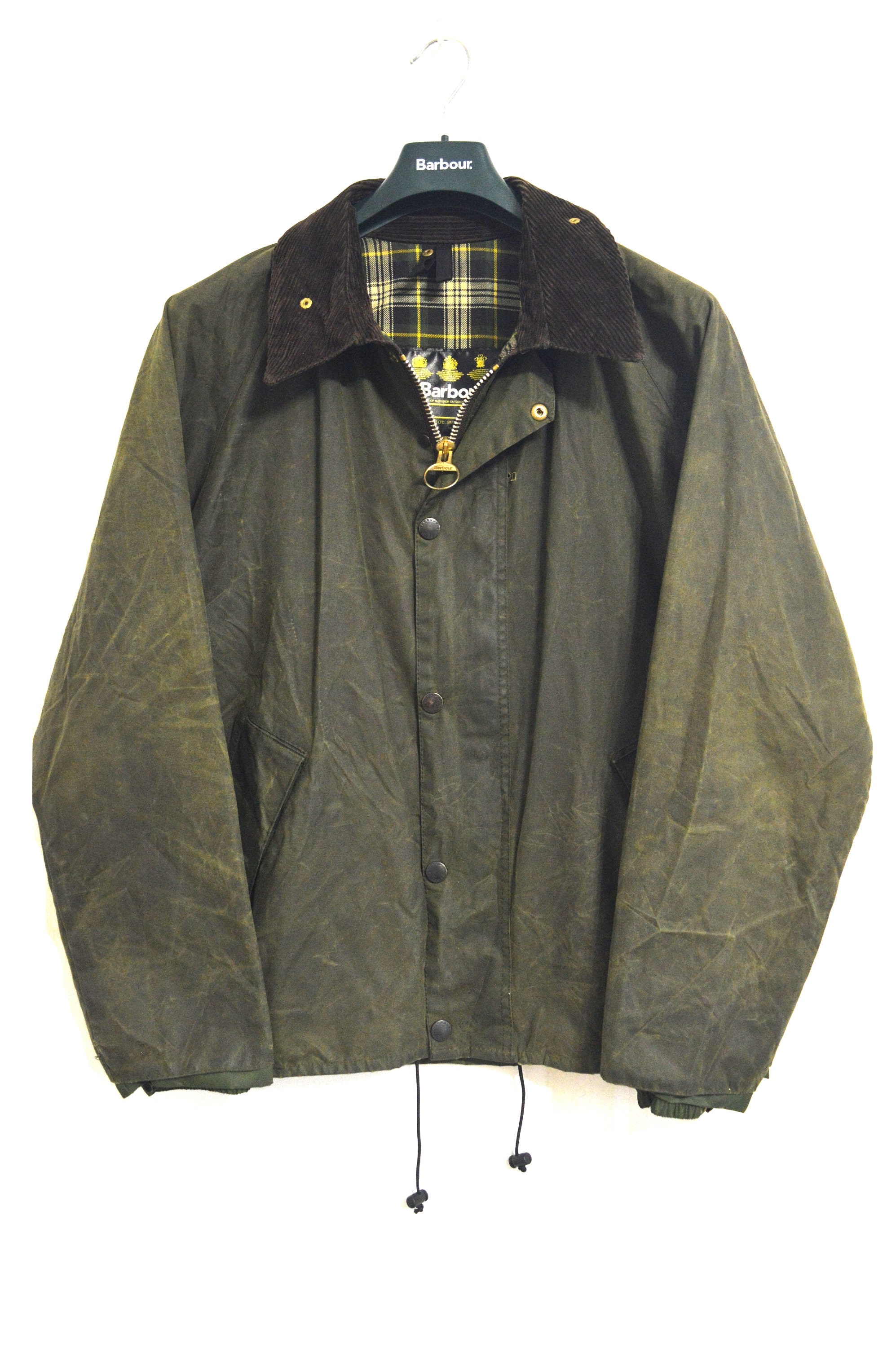 Vintage Barbour Transport Waxed Jacket A210 Green Size - Etsy