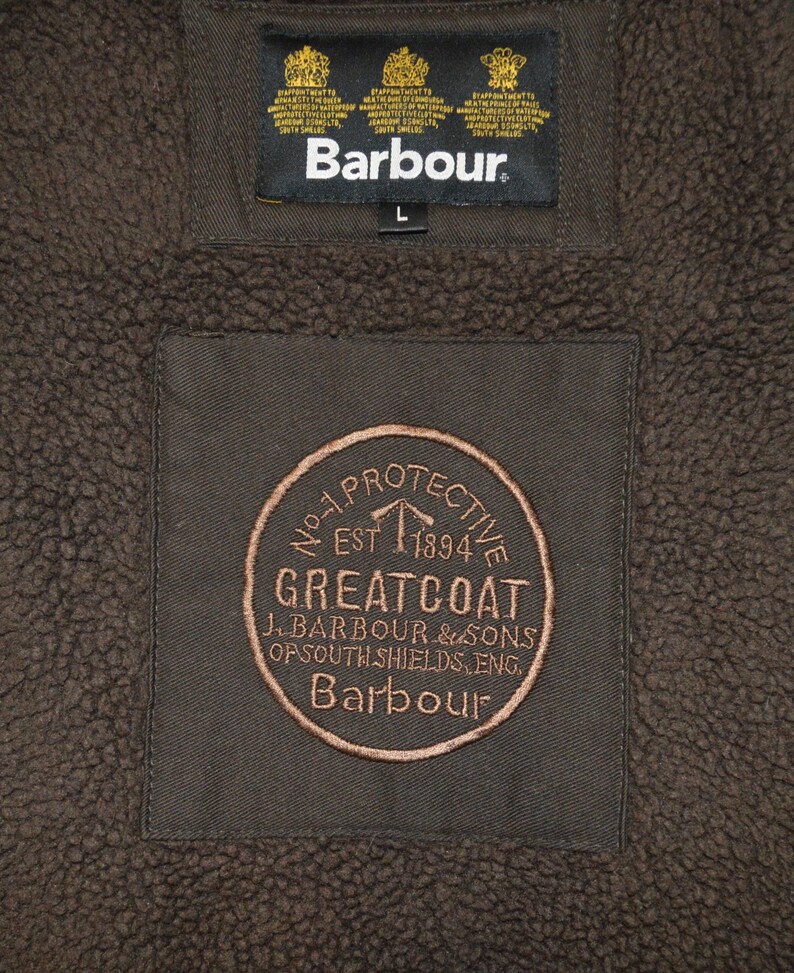 Barbour Greatcoat Northolt Waxed Jacket Hooded Brown Size | Etsy