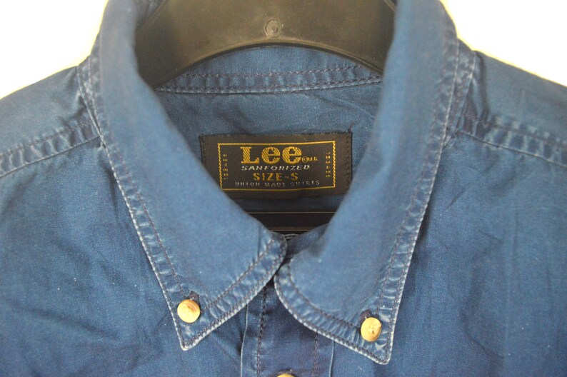 Lee Vintage Union Made Sanforized Shirt Navy Size Men's L - Etsy