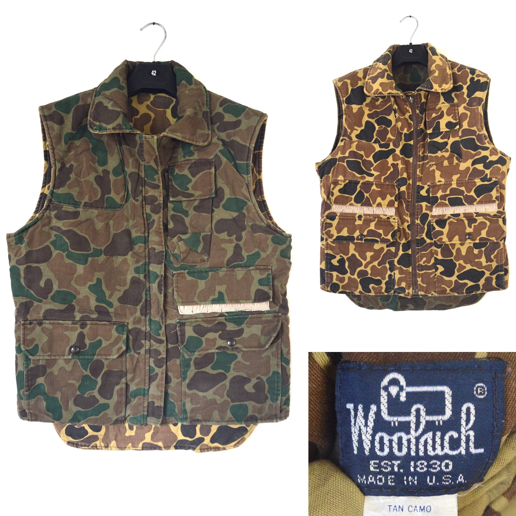 Woolrich Vintage Tan Camouflage Camo 