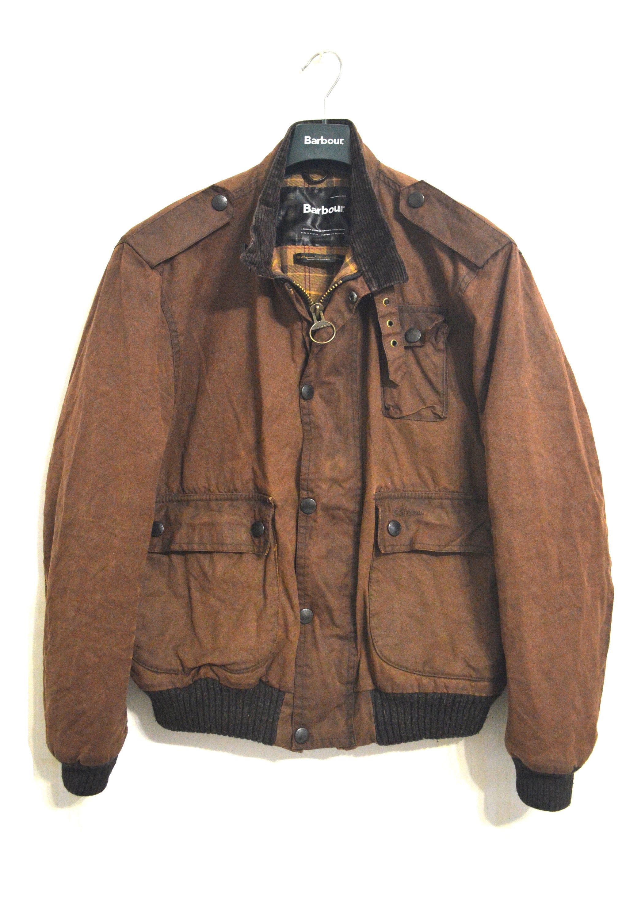 Vintage Barbour Ford Army Waxed Jacket Brown Size Men s XL Etsy