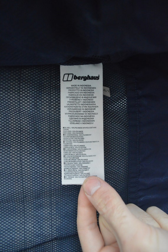 Berghaus AQ Light Outdoor Jacket Navy Blue Size Men's S