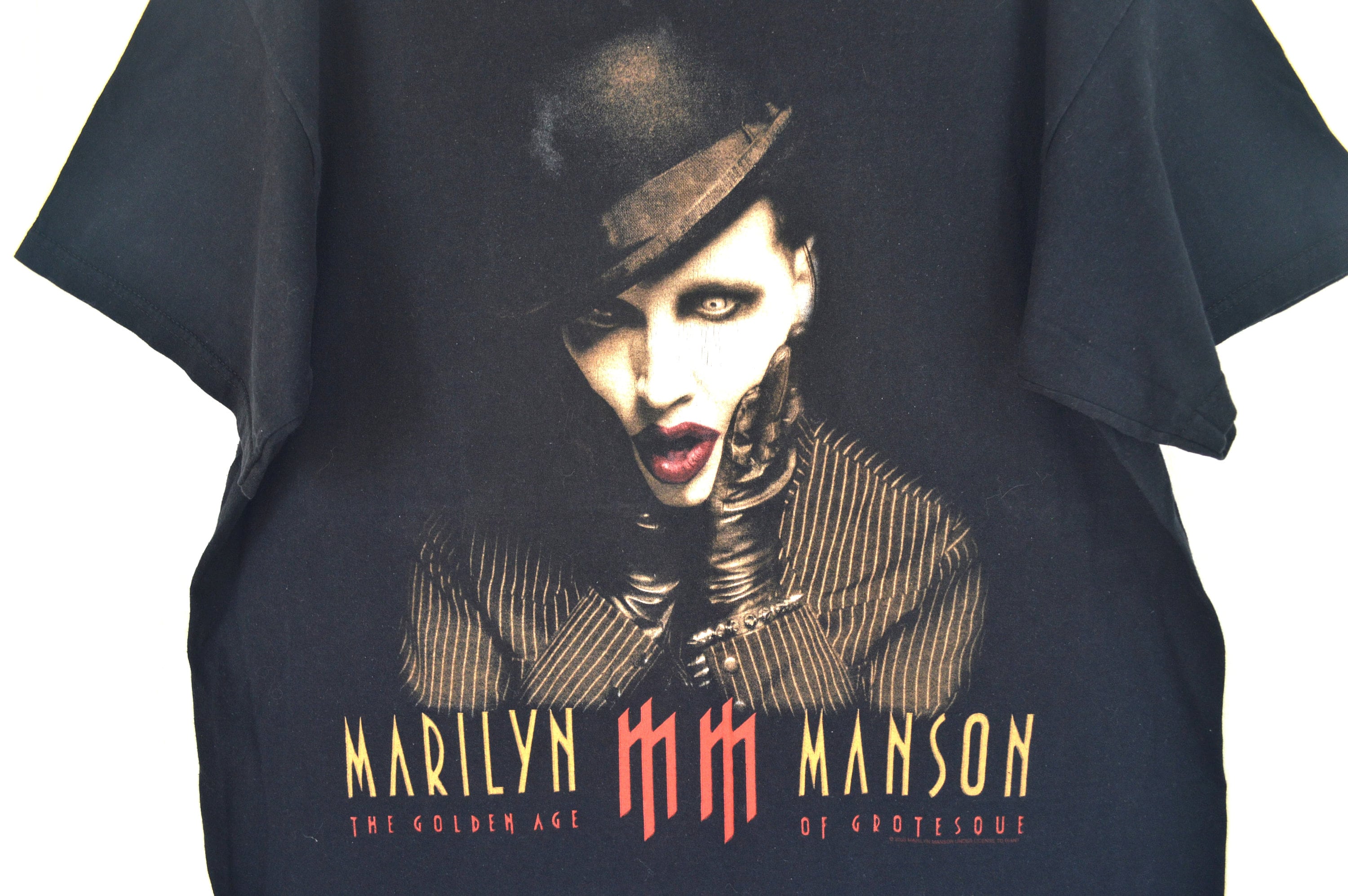 Vintage Marilyn Manson Grotesk Burlesk Tour T-Shirt Black Size ...