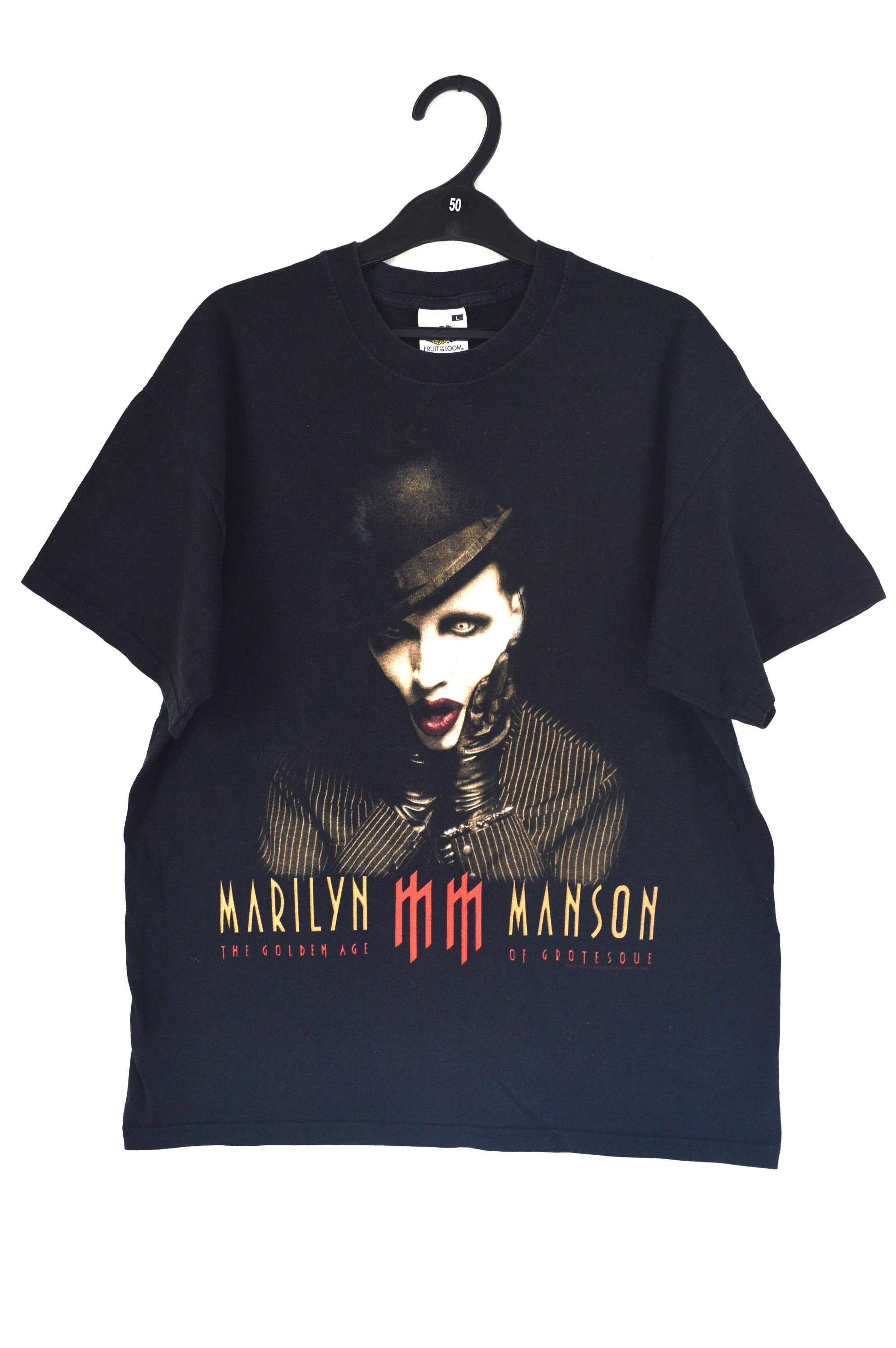 Vintage Marilyn Manson Grotesk Burlesk Tour T-Shirt Black Size ...