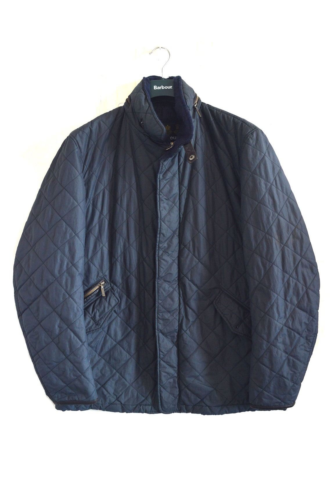 Barbour Greatcoat Binkworth Quilted Jacket Navy Size Men's | Etsy