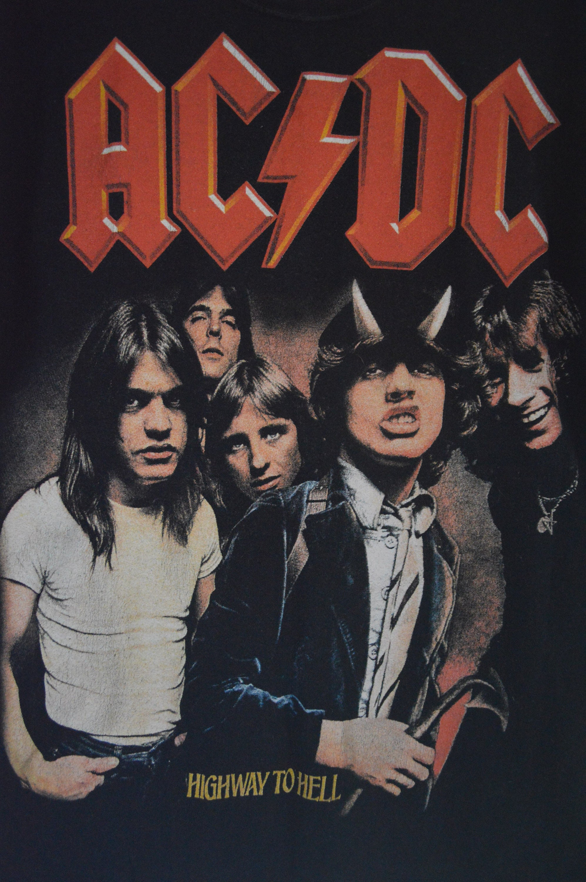 AC DC Vintage Highway to Hell Band T-shirt Black Size - Etsy