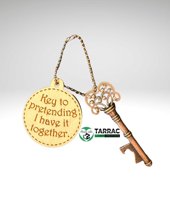 Funny Key Bottle Opener with Engraved Wood Tag – Sarcastic Gift, Rustic Wedding Favor, Key to Happiness, Unique Party Favor, Groomsmen Gift