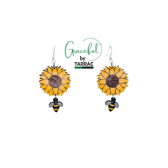 Buzzing Bee Dangle Earrings