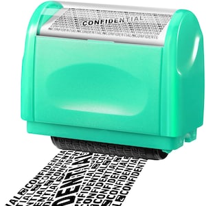 Carimbo de rolo de proteção de identidade de carimbo de segurança para privacidade de identificação - Projetado para segurança de blackout de identificação confidencial segura, antirroubo
