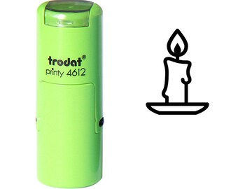 Christmas Candle Stamp