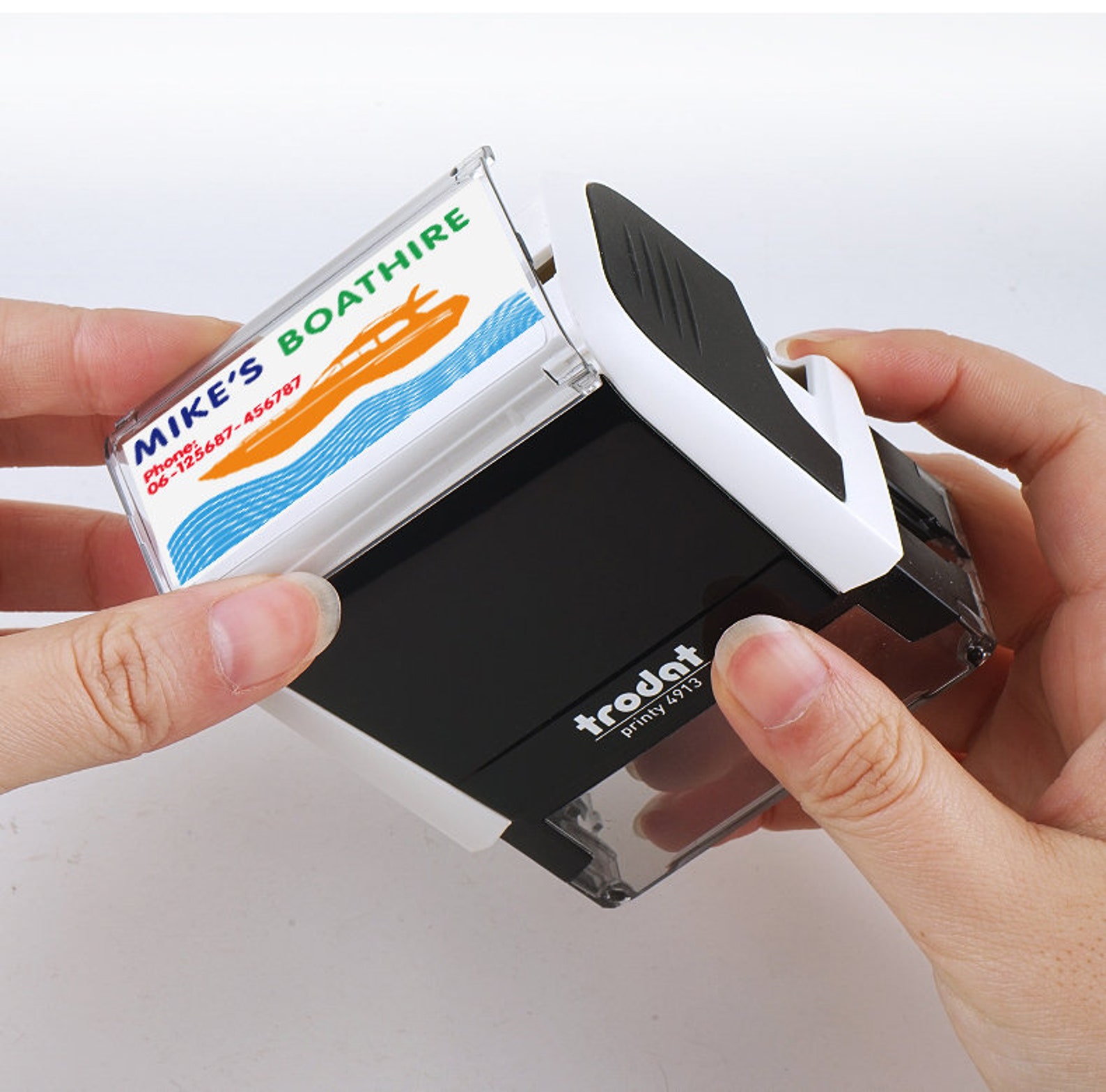 Custom Multi Color Stamp With 2 or 3 Ink Color With Your Etsy