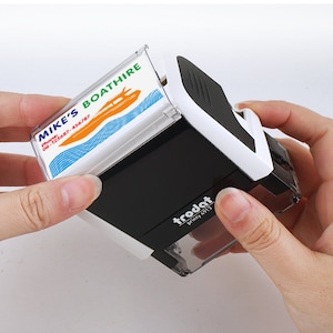 Timbro multicolore personalizzato, con 2 o 3 colori di inchiostro, con la tua immagine, testo, logo, design o qualsiasi cosa tu voglia.