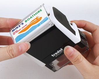 Custom Multi Color Stamp, With 2 or 3 Ink Color, With Your image, Text, Logo, Design or Whatever You Want.