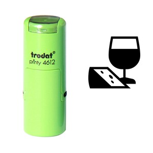 Voedsel en wijn stempel