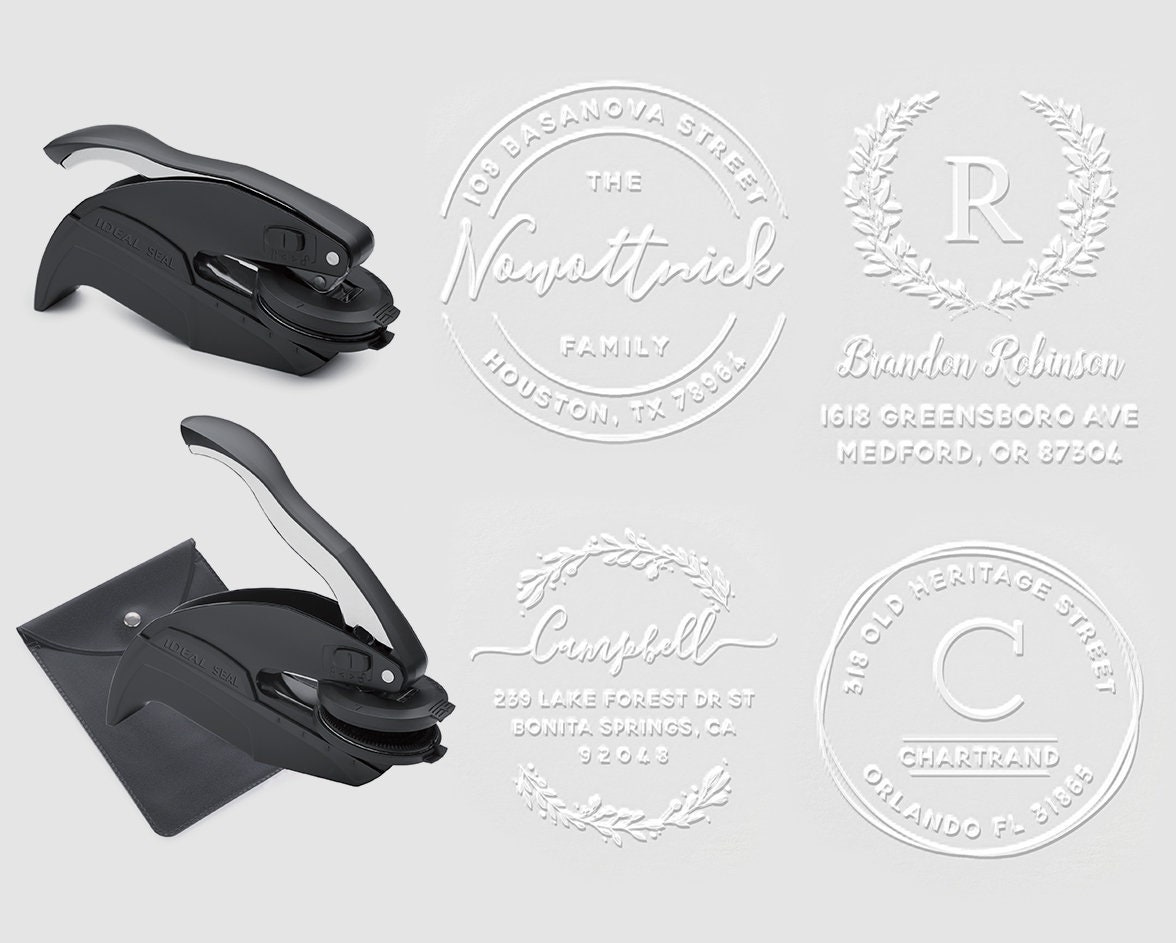 Address Embosser Personalized, Personalized Envelope Embosser, Wedding Embosser, Address Embosser, Personalized Seal