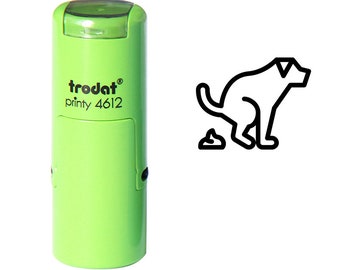 Dog Pooping Stamp