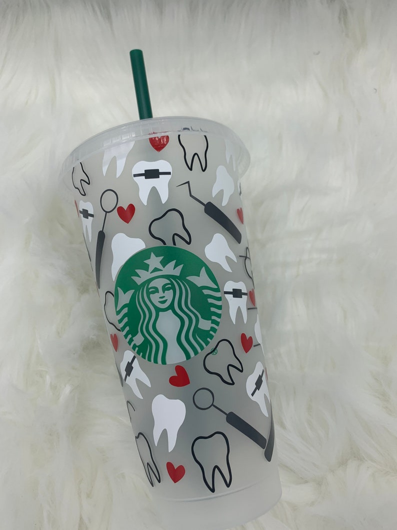 Dental Starbucks Cup Dental Assistant Dental Hygienist Etsy