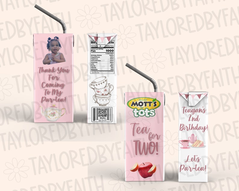 Juice Box Wrapper Template, Juice Box Party Favor, Juice Box, Juice Box