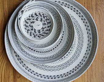 Handmade Rope Plates | Wall Decor | Tabletop Decor