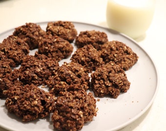 Chocolate Peanut Butter No-Bake Cookies