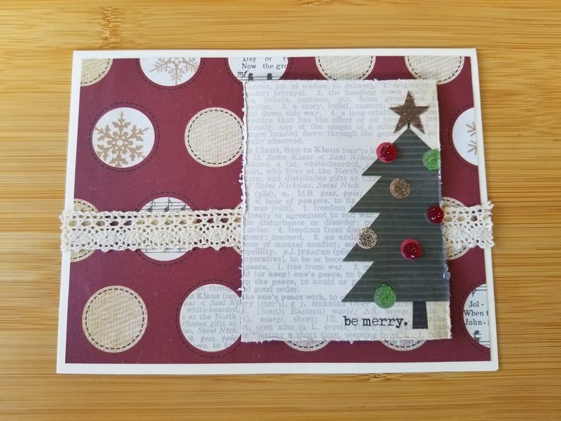 4 Vintage Style Christmas cards