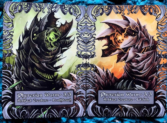 mtg iron maiden cards Purple Worm Art Card