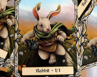 Rabbit MTG Token Cards 3 Pack DIGITAL Artwork - Etsy